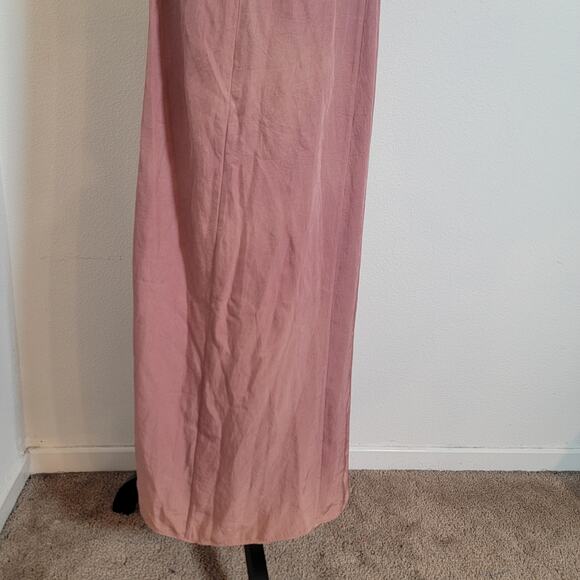 Vince Twist Front Camisole Slip Midi Dress Dusty Rose Pink Ombre NEW $325 Sz 8 - Picture 11 of 16